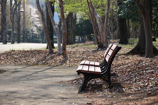 公園のベンチ