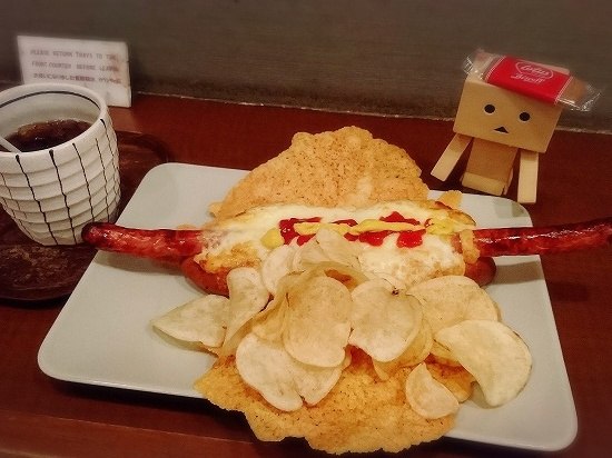 秋葉原 Cafe MOCO チーズホットドックセット
